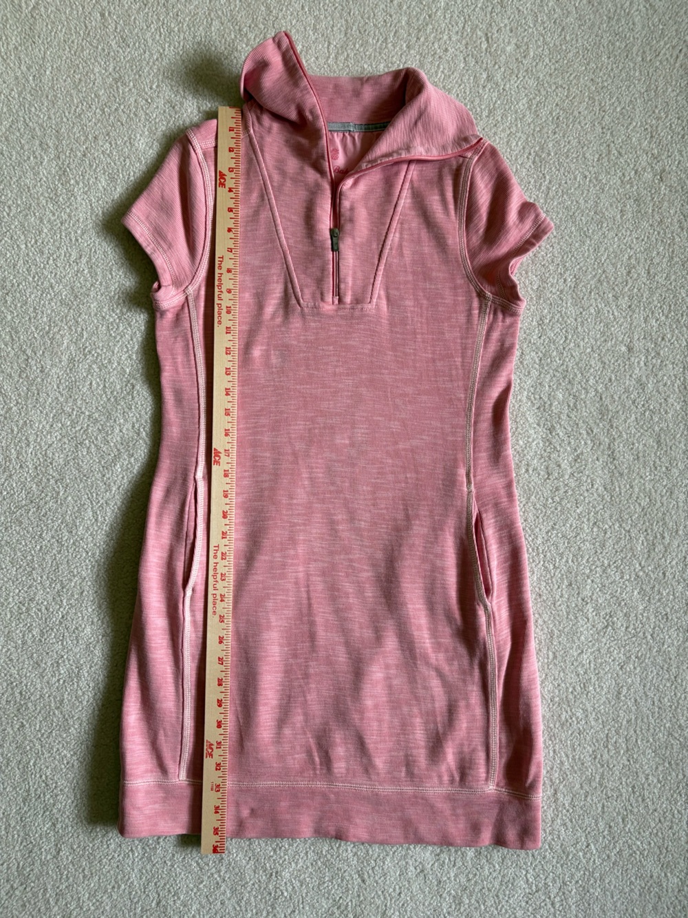 Tommy Bahama Tobago Bay Half-Zip Short-Sleeve Dress Size S Pink - Picture 11 of 12